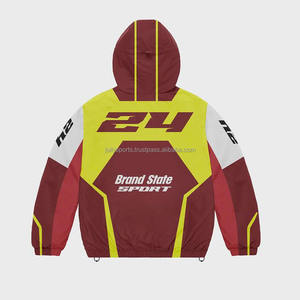 plus size Custom Logo Nylon Streetwear <b>Vintage</b> Sweat Suits New Fashion 2 Piece Jogging Set Reflective Windbreaker Tracksuit - Product Image 5