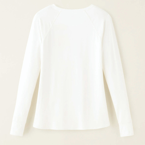 Camiseta de Manga Larga Ecológica Personalizada para Mujer - 100% Algodón, Cuello Redondo, Color Sólido, Antiarrugas y de Secado Rápido - Product Image 2