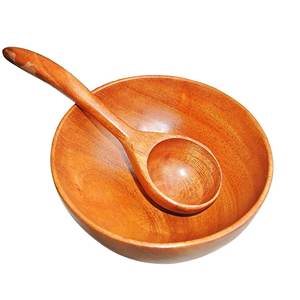 Juego de cuencos para servir de madera Natural hechos a mano de la mejor calidad, cuencos de ensalada tallados personalizados altamente pulidos, hogar, Hotel, restaurante, India - Product Image 2