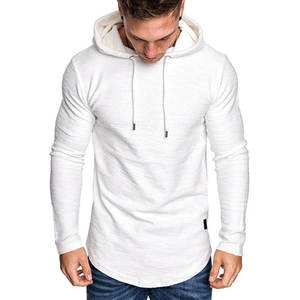 Sweat à capuche de gymnastique pour hommes sweat-shirt d'entraînement musculaire léger à manches longues athlétique à capuche thermique - Product Image 4