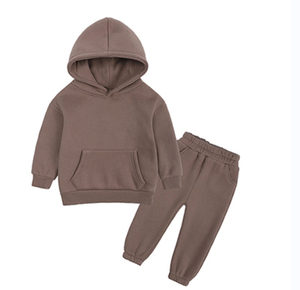 Vêtements à capuche personnalisés pour enfants et filles, survêtement 2 pièces, ensemble pull à capuche, sweat-shirt et pantalon de survêtement, vente en gros - Product Image 6