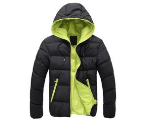 Vestes d'hiver matelassées en duvet pour hommes, personnalisées avec broderie OEM, épaisses et chaudes, de haute qualité, rembourrées et matelassées - Product Image 3