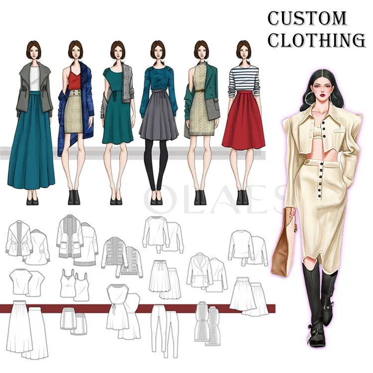 High Quality Apparel Processing Services Simple Clothing Manufacture Supplier Custom Made Clothes Women