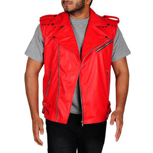 Fabricant de gilets en cuir pour hommes, cuir de vache authentique pour les motards professionnels, fabrication sur mesure, fabricant pakistanais - Product Image 2