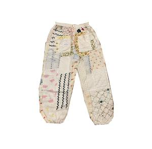 Unisex All-Season Patchwork Harem <b>Pants</b> with Elastic Baggy <b>Summer</b> Festival Clothes for Women Wholesale Ladies <b>Pants</b> with Pockets - Product Image 2