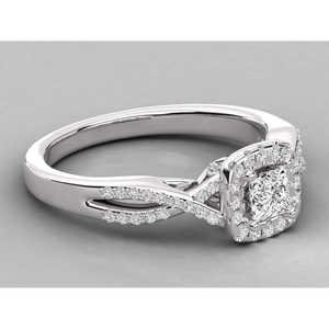 Bague solitaire en or 10 carats pour femmes, diamant brillant cultivé en laboratoire - Product Image 6