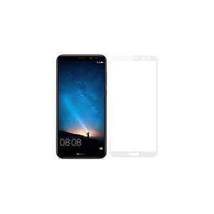 Protector de Pantalla de Vidrio Templado 5D Premium para Huawei Mate 10 Lite, Cobertura Total, Marco Blanco, Anti-Espía, Privacidad - Product Image 1