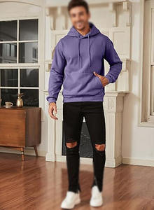 Fast Shipping Men's Purple <b>Hoodie</b> | Stylish & Comfortable Pullover <b>Trendy</b> Streetwear for All Seasons Soft Cotton <b>Hoodie</b> - Product Image 3