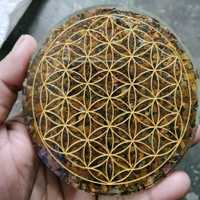 Posavasos de Orgón con Gema de Amatista Hecha a Mano, el Más Vendido, Artesanía de Cristal Natural Espiritual, Reiki, Meditación, Feng Shui, Estilo Amor