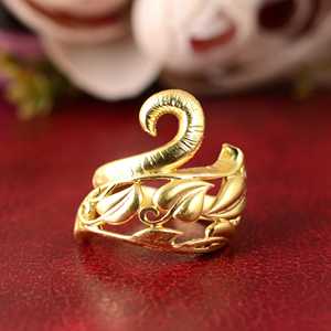 Hot Selling Design Boho Leaf <b>Ring</b> Boho Brass <b>Rings</b> for Women 18K Gold Plated Vintage Floral Band <b>Ring</b> for Wholesale OEM ODM - Product Image 5