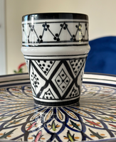 Verres en céramique faits main, taille petite, tasses en céramique et émail, verres marocains peints à la main, personnalisation OEM disponible, 10