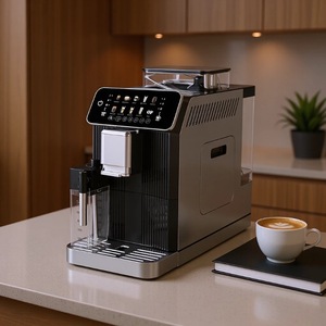 Professional Fully Automatic Bean to <b>Cup</b> <b>Espresso</b> Machine with Touch Screen One Touch Cappuccino Latte Coffee Maker for Home - Product Image 3