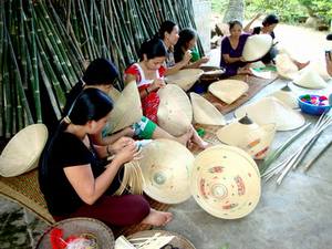 Offre Spéciale-chapeaux de feuille de paille coniques vietnamiens pour la décoration et le parasol chapeaux vietnamiens chapeaux de plage de paille - Product Image 4