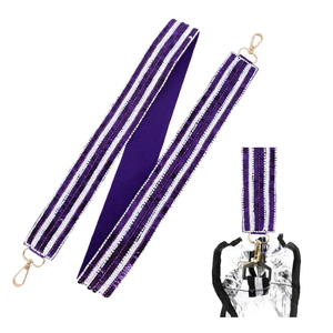 Stylish Sparkling Metal Belts Everyday & Special Occasions Beaded Sequined <b>Handbag</b> <b>Replacement</b> <b>Strap</b> - Product Image 3