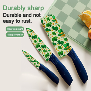 Novedades, Juego de Cuchillos Santoku Profesionales, Hoja de Cerámica, Plástico, Ambidiestro, Apto para Lavavajillas, para Cocina Casera, Preparación de Comidas, en Existencia - Product Image 5