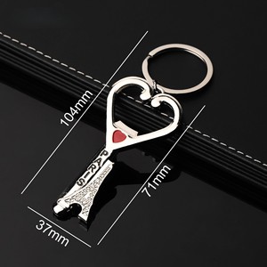 Kim loại <span class=keywords><strong>Eiffel</strong></span> tháp mở chai Keychain mở chai phong cách cổ điển thời trang Mặt dây chuyền Keyring cho khuyến mại quà tặng nhỏ - Product Image 6