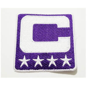 Parche de Capitán C con insignia bordada de 4 estrellas doradas, parche personalizado para planchar o coser para camisetas deportivas y uniformes de equipo - Product Image 3