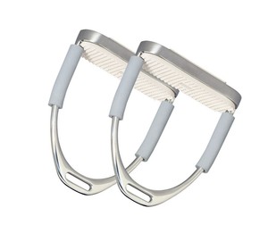 Nueva llegada occidental silla ecuestre estribos de acero inoxidable Base ancha ligero duradero OEM fábrica exportación suministro - Product Image 5