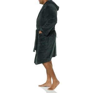 <span class=keywords><strong>Accappatoio</strong></span> invernale di lusso da <span class=keywords><strong>uomo</strong></span> <span class=keywords><strong>100</strong></span>% <span class=keywords><strong>cotone</strong></span> con comoda imbottitura con cappuccio e taglie forti accappatoi termici da <span class=keywords><strong>uomo</strong></span> morbidi più lunghi - Product Image 4