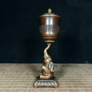 Decorative New Designer Best Selling Religious Golden Luxury Brass Small Incense Burner Natural Durable Available Competitive - Product Image 1