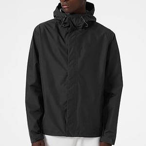 Veste de pluie imperméable à capuche en toile haute performance pour homme, coupe-vent, design respirant personnalisable, utilisation en extérieur en hiver, 300g - Product Image 3