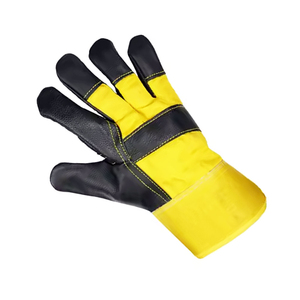 Mano protectora El mejor material de cuero de vaca Guantes DE TRABAJO canadienses Último diseño Uso DE SEGURIDAD Guantes de trabajo de goma Rigger - Product Image 3