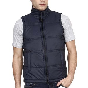 Chaleco Sin Mangas de Talla Grande, Chaqueta Acolchada, Color Sólido, Informal, de Moda, con Cuello Alto, Venta al Por Mayor, Personalizable - Product Image 1