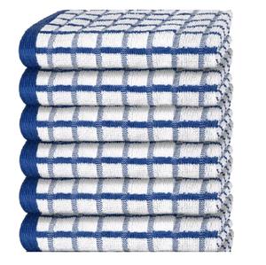 Torchons de cuisine assortis de luxe en coton ultra absorbants torchons éponge teints en fil de qualité professionnelle fabriqués en Inde - Product Image 3