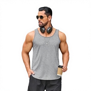 Lot de 3 débardeurs de sport pour hommes, 100 % coton, respirants, à séchage rapide, avec boutons, pour la gym, la musculation et le fitness – Nouvelle collection américaine en gros - Product Image 1