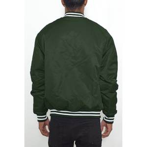 Chaqueta Bomber Varsity de Hombre, Premium, Clásica, con Cuello Alto, Capucha, Cierre de Cremallera, Estilo Béisbol, Cortavientos - Product Image 2