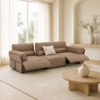 Canapé inclinable électrique 2-3 places en tissu de haute qualité, ensemble de salon moderne, mobilier fonctionnel inclinable électriquement