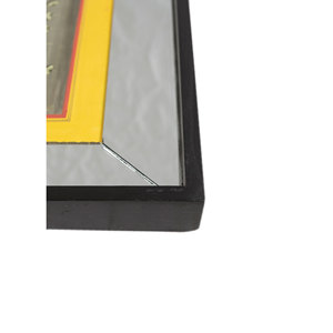 Arte Pichwai, Tapiz y Arte Mural Tradicional de Tela de Algodón en Rojo y Naranja para Decoración Diwali - Product Image 3