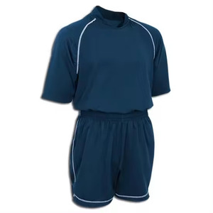 Maillots de football personnalisés 100% polyester Col en V Ensemble uniforme Fournisseur de vêtements de sport pour équipe de club américaine Maillot de football pour hommes - Product Image 3