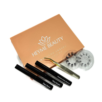 Pinzas Aplicadoras de Pestañas Profesionales Heyme Beauty de Acero Inoxidable, Antiestáticas, con Agarre Perfecto y Punta Suave, Pinzas Personalizadas