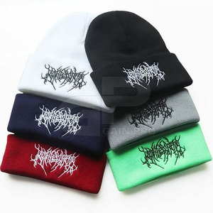 Bonnet en laine de style moderne fabriqué au Pakistan, couleur unie, logo personnalisé, bonnet pour adulte - Product Image 2