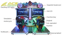 Machine de jeu de course automobile à monnayeur ACS avec accepteur de billets pour les enfants de 6 ans et plus, écran 32 pouces, en anglais, pour utilisation en intérieur