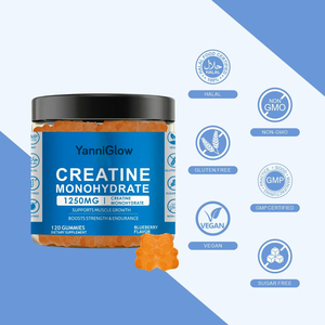 תוסף תזונה גומי קריאטין מונוהידראט OEM ODM לבניית שרירים ואנרגיה, אורגני, ללא קפאין, למבוגרים - Product Image 3