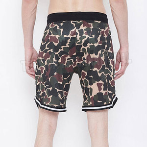 <b>Men's</b> Custom Logo Summer Casual Mesh <b>Shorts</b> Fully <b>Camo</b> Printing Quick Dry Breathable 100% Polyester Solid Pattern Decoration - Product Image 4