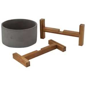 Customizable FT05 Wooden Pet Tray Minimalist Design <b>Raised</b> Edge Charging Feature Eco-Friendly <b>for</b> Daily Use Vietnam OEM Supply - Product Image 4