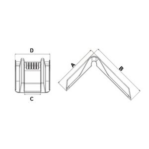 Protection d'angle en PVC noir durable Europarts pour le cerclage de cargaison, fabriqué en Italie, modèle A831028028 - Product Image 3
