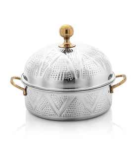 หม้ออุ่นอาหารโลหะดีไซน์คลาสสิกมาใหม่ดูมีสไตล์ไม่เหมือนใครอุปกรณ์ทำอาหาร - Product Image 6