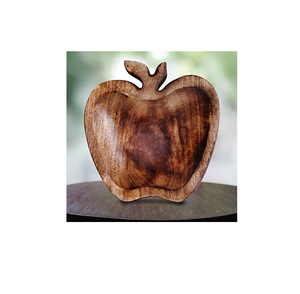 Modern Decorative Wooden Round Shape Fruit Bowl for <b>Tabletop</b> Kitchenware Salad Bowl Home & Hotels Food & Snacks Serving Bowls - Product Image 3