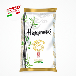 Riz blanc séché à grains courts Hakumaki pour sushi, sac en cellophane de 10 kg, haute qualité, durée de conservation de 26 mois, sans OGM - Product Image 1