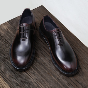 Zapatos Oxford de Cuero Vacuno de Primera Calidad con Tacón Acolchado y Diseño Antideslizante, Zapatos de Vestir para Caballeros - Product Image 5