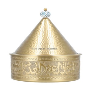 Arabic Metal Gold Hot Pot Food Buffet Double Wall Insulated <b>Casseroles</b> Serving Hot Pot for Wedding and Hotels Soup Pots - Product Image 5