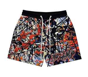 Shorts en toile 100 % polyester pour homme, tendance et chic, impression personnalisée, grandes tailles, décontractés, athlétiques, pour la gym, séchage rapide, couleur unie, sublimation - Product Image 5