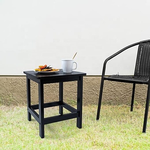 Mesa auxiliar cuadrada HDPE Adirondack, mesa auxiliar moderna HDPE para exteriores, mesa auxiliar resistente a la intemperie para juego de muebles de Patio - Product Image 5