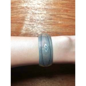 Vintage Navajo Handmade Sterling <b>Silver</b> <b>Cuff</b> <b>Bracelet</b> Cultural Collectible Jewelry - Product Image 5