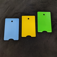 Cartes RFID en PVC imprimées en couleur, fréquence basse 125 kHz, format irrégulier, personnalisées avec trou