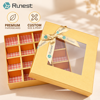 Boîte d'emballage cosmétique carrée à neuf compartiments, style coréen, pliable, en carton recyclable, boîte cadeau